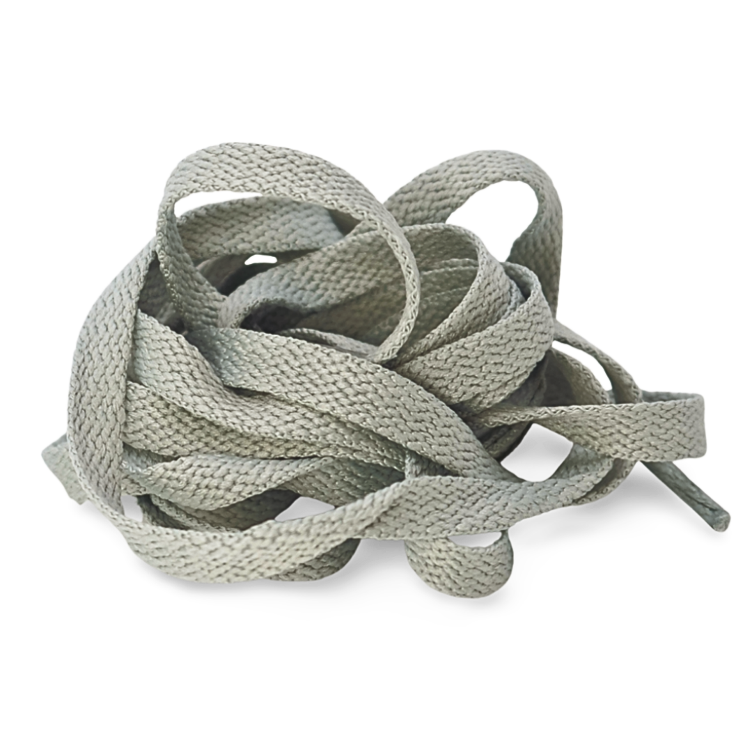 Grey flat laces
