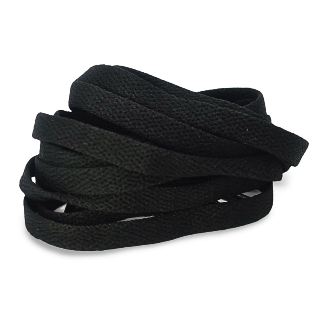 Black flat laces