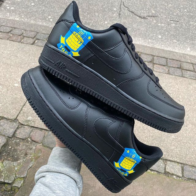 Sport Fan Custom Sneakers Black