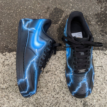 Lightning Blue Custom Sneakers