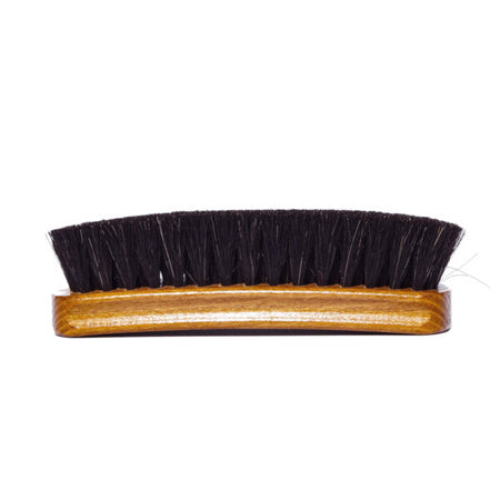 Large horsehair brush for shoe polishing