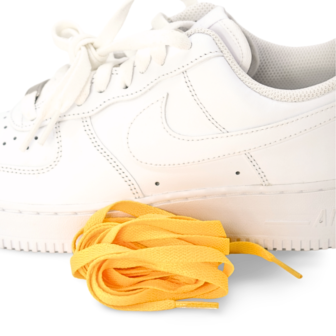 Yellow flat laces