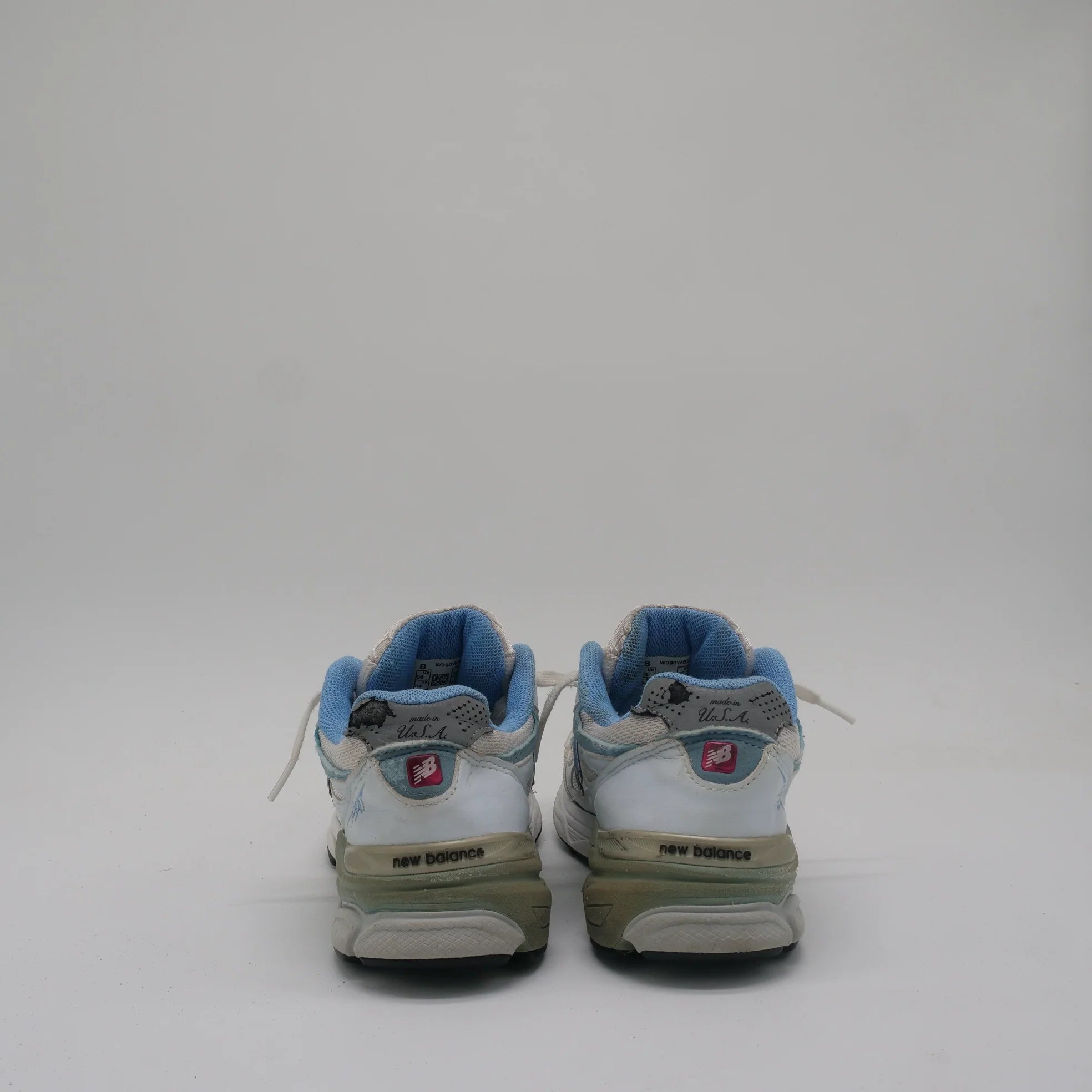 New Balance 990v3 White Baby Blue - EU 36.5