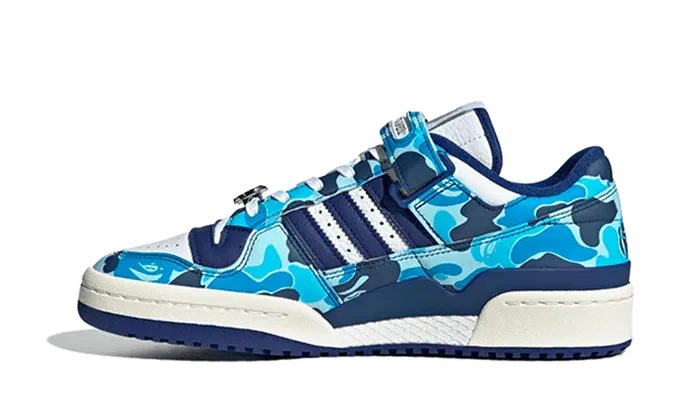 Adidas Forum 84 Low Bape 30th Anniversary Blue Camo - ID4772