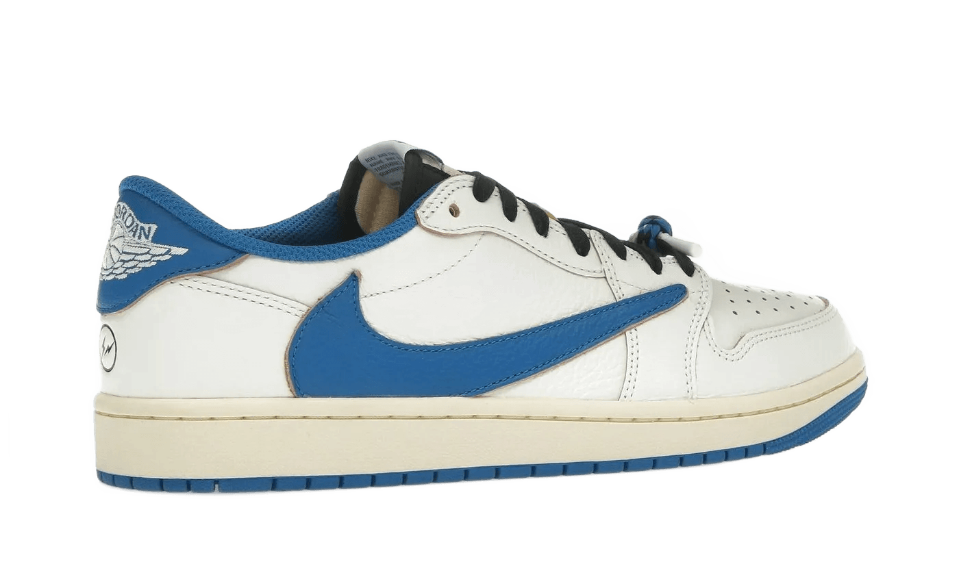 Nike Air Jordan 1 Retro Low OG SP Fragment x Travis Scott Sail Military Blue - DM7866-104