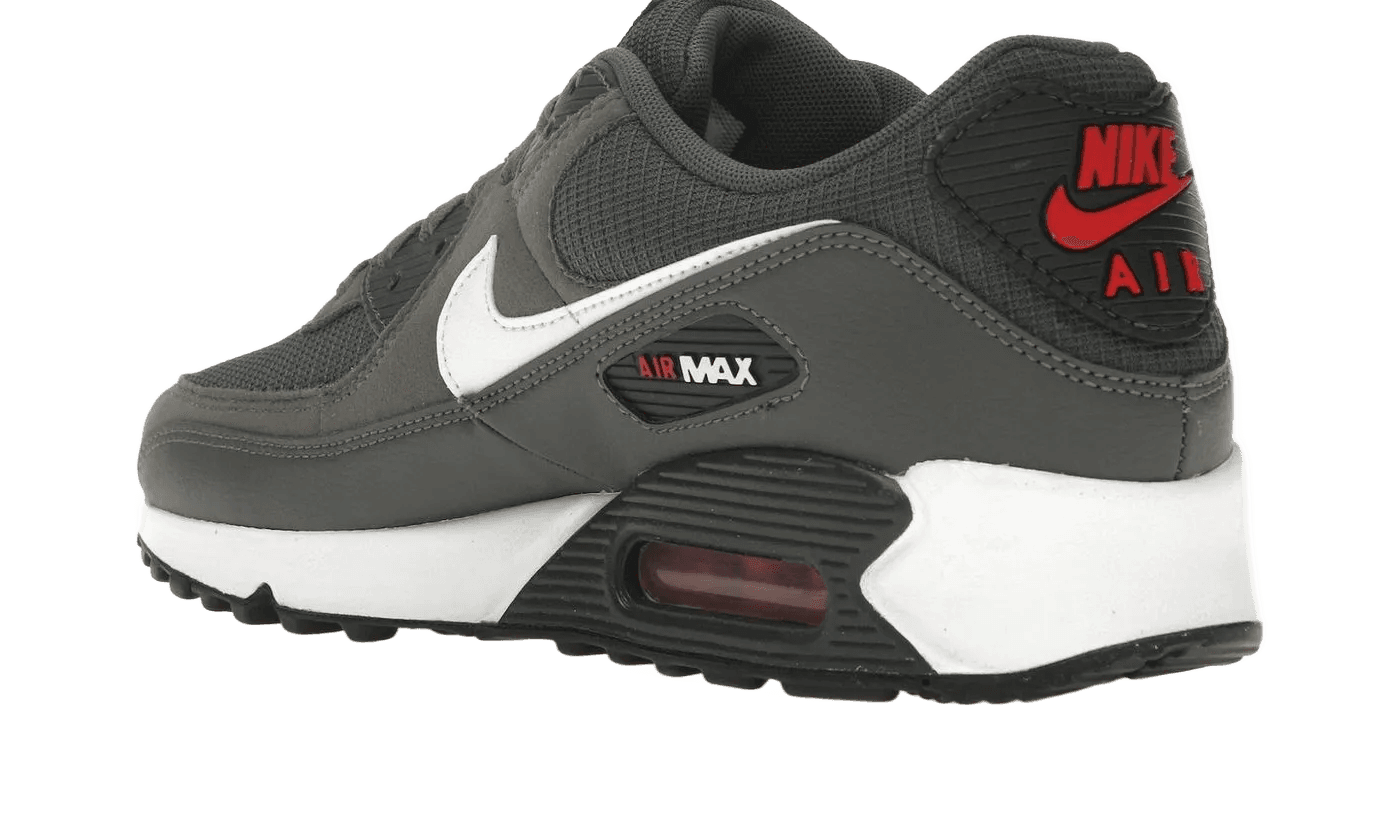 Nike Air Max 90 Iron Grey University Red - DR0145-003