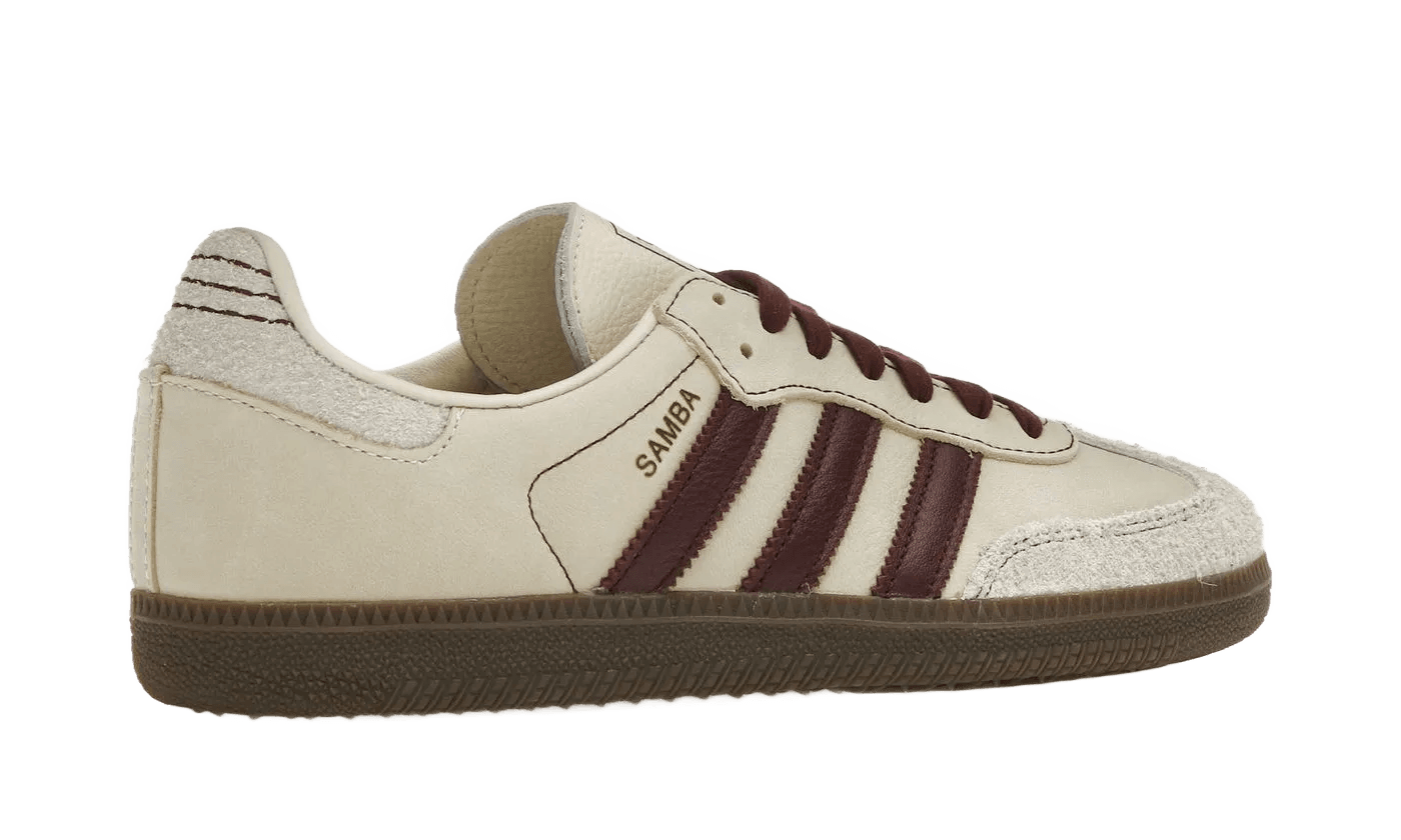 Adidas Samba OG Wonder White Maroon
