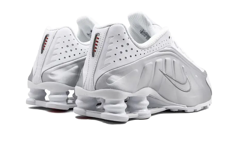 Nike Shox R4 White Metallic Silver - AR3565-101